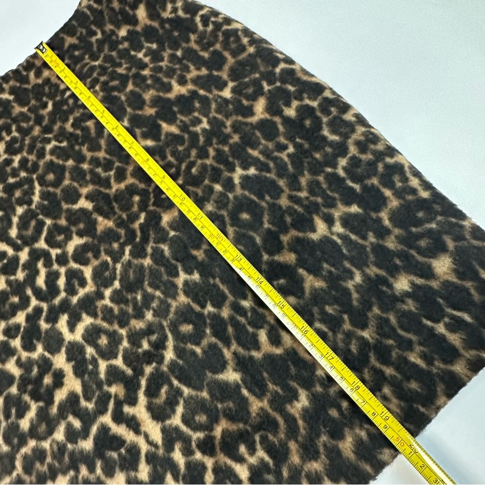 Talbots Leopard Print Pencil Skirt Wool Blend Size 2P Petite NWT - Picture 3 of 10